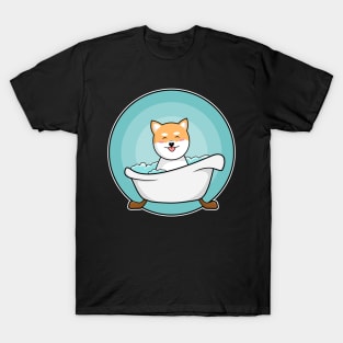 Dog in Bathtub T-Shirt